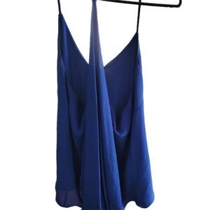 Soprano Bright Blue Swing line‎ spaghetti strap top size Medium